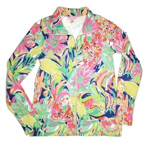 Lilly Pulitzer Small Reagan Zip Jacket Sweater